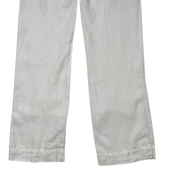 James Perse Standard Linen Pants 1 S Small White - Picture 10 of 12